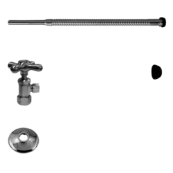 RKB0016 1/2" Nom. * 3/8" * 12" Corrugated Riser Kit - Cross Handle.